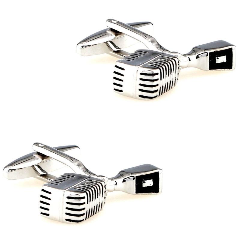 Mens Cufflinks Microphone Camera Handcuffs Bulb Helmet Saw