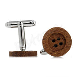 Mens Button Cufflinks Vintage Style Party Wedding Gift