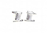 Silver Food Copper Material Men Cufflinks Wholesale & Retail