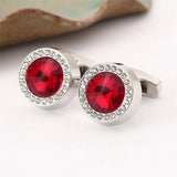 Multicolour Crystal Cufflinks for Men