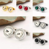 Multicolour Crystal Cufflinks for Men
