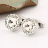Multicolour Crystal Cufflinks for Men
