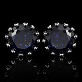 Crystal Metal Cufflinks French Shirt Round Button Wedding Dress Accessories