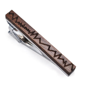 Retro Wood Tie Clip for Men Business Suit Shirt Necktie Bar