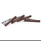Retro Wood Tie Clip for Men Business Suit Shirt Necktie Bar