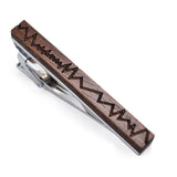 Retro Wood Tie Clip for Men Business Suit Shirt Necktie Bar