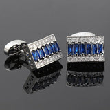 Luxury Crystal Square Cufflinks for Men
