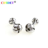 Mens Double Knots Cufflink in Velvet Bag