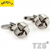 Silver Knots Cufflink Set