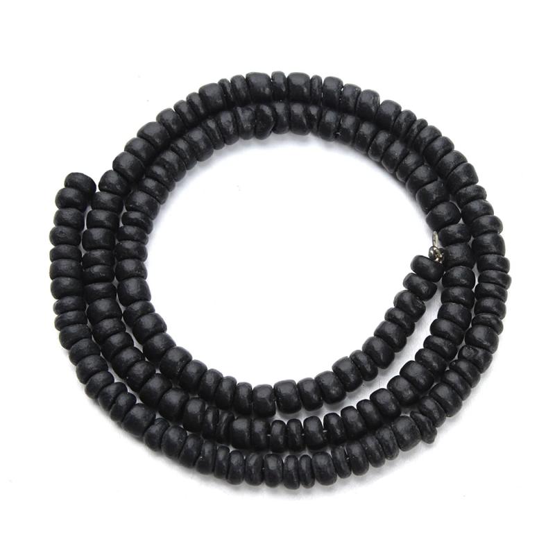 100-1000pcs Natural Wooden Beads Round Coconut Shell Muti-shaped Spacer Beads