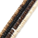 100-1000pcs Natural Wooden Beads Round Coconut Shell Muti-shaped Spacer Beads