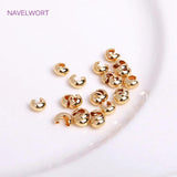 Crimp Beads Covers 14K/18K Plated Crimp End Beads for Jewelry Making