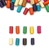 100pcs Eco-Friendly Cylinder Wood Beads for DIY Bracelets Jewelry Making