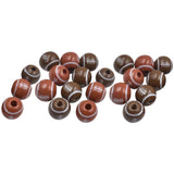 50 Pcs Rugby Wooden Beads Mini Footballs Spacer Charms Making Loose Child