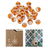 Wood Beads Animal Head Ball Charm Kit 20mm with Hole for DIY Jewelry Crafts
