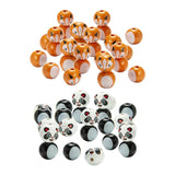 Wood Beads Animal Head Ball Charm Kit 20mm with Hole for DIY Jewelry Crafts