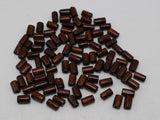 500 Brown Wood Column Tube Beads 5X8mm