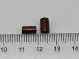 500 Brown Wood Column Tube Beads 5X8mm
