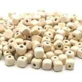 100pcs Deep Brown Square Wood Beads 8x8mm 10x10mm Cube Natural Wood Rondelle Bea