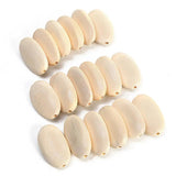 Natural Wood Oval Shape Handcraft Beads for DIY Crafts Jewelry Making