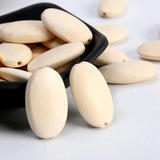 Natural Wood Oval Shape Handcraft Beads for DIY Crafts Jewelry Making