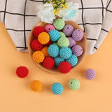 Round Wooden Beads 20mm Mix 20pc/lot for Jewelry Making Accessories