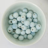100pcs Jingdezhen Ceramic Beads 8mm Porcelain Bead Jewelry Making #A415B