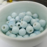 100pcs Jingdezhen Ceramic Beads 8mm Porcelain Bead Jewelry Making #A415B