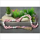 Valentine Pink Heart Wooden Beads DIY Party Bead for Bracelet Decoration