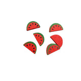 20Pcs Colorful Fruit Wood Chips DIY Wooden Crafts Kids Toys Jewelry Bracelet Mat