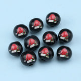 20Pcs Colorful Christmas Hat Beads 16mm DIY Loose Bead Accessorie