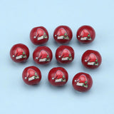 20Pcs Colorful Christmas Hat Beads 16mm DIY Loose Bead Accessorie
