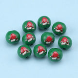 20Pcs Colorful Christmas Hat Beads 16mm DIY Loose Bead Accessorie