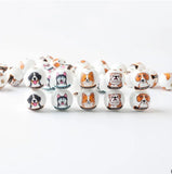 20Pcs 16MM Dog Wooden Beads DIY Party Decor Children's Toys Bracelet Access