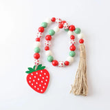 16mm 20Pcs Fruit Print Wood Round Beads DIY Jewelry Crafts