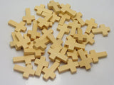 Natural Wooden Cross Beads Charm 22X15mm Wood Pendants