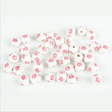 20Pcs Maple Leaf Wooden Beads DIY Crafts Baby Kid Toys Jewelry Bracelet