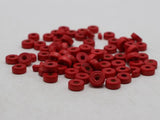 500 Red 8X3mm Column Heishi Wood Beads
