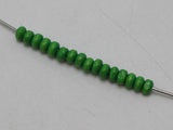 1000 Green 4mm Round Wood Seed Beads
