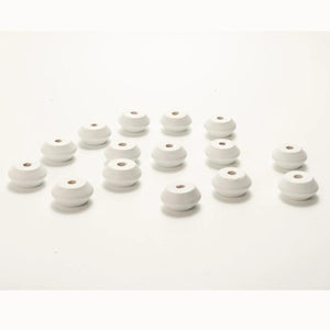 20Pcs Colorful 20mm Abacus Wooden Beads for DIY Crafts