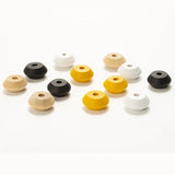 20Pcs Colorful 20mm Abacus Wooden Beads for DIY Crafts