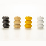 20Pcs Colorful 20mm Abacus Wooden Beads for DIY Crafts