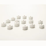 20Pcs Colorful 20mm Abacus Wooden Beads for DIY Crafts