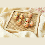 Chinoiserie 16mm Wooden Round Beads DIY Crafts Bracelet Accessories