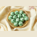 Chinoiserie 16mm Wooden Round Beads DIY Crafts Bracelet Accessories