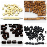 Tube Beads Column TubeLoose Spacer Wooden 8X5mm Beads For DIY Bracelets