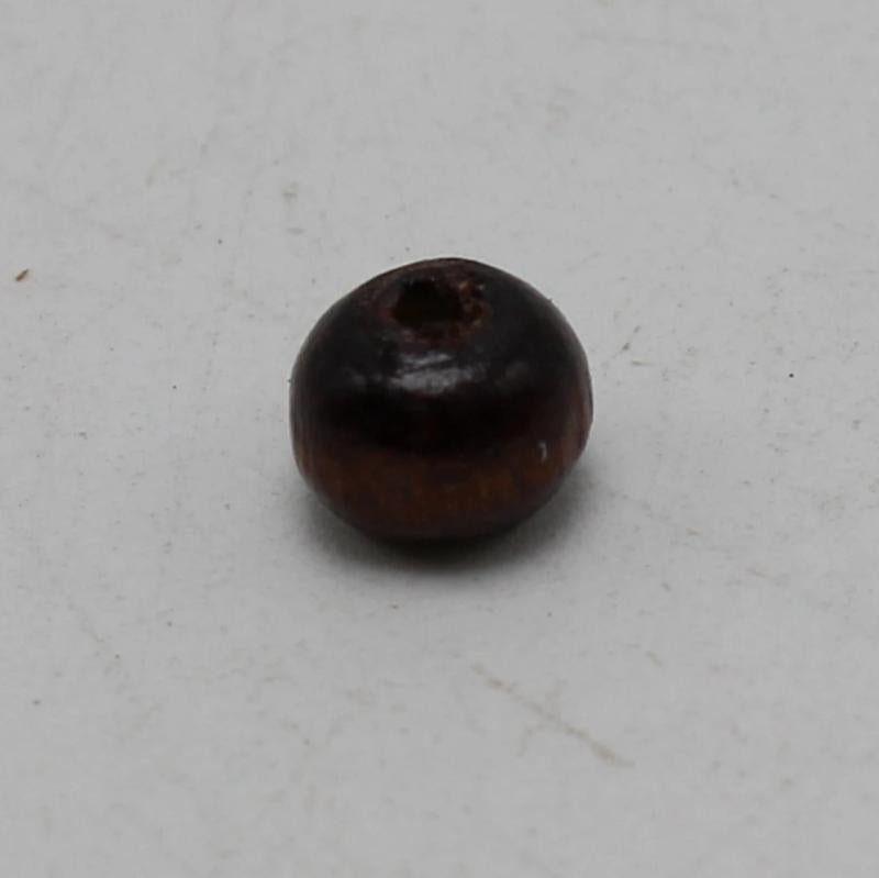 500 Brown 6mm Round Wood Beads