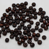 500 Brown 6mm Round Wood Beads