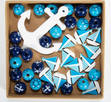 Ocean Series DIY Colorful Wooden Beads Bracelet Accessories
