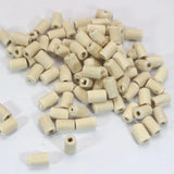 500 Pcs 5X8mm Wood Tube Beads Natural Untreated Wooden Spacer